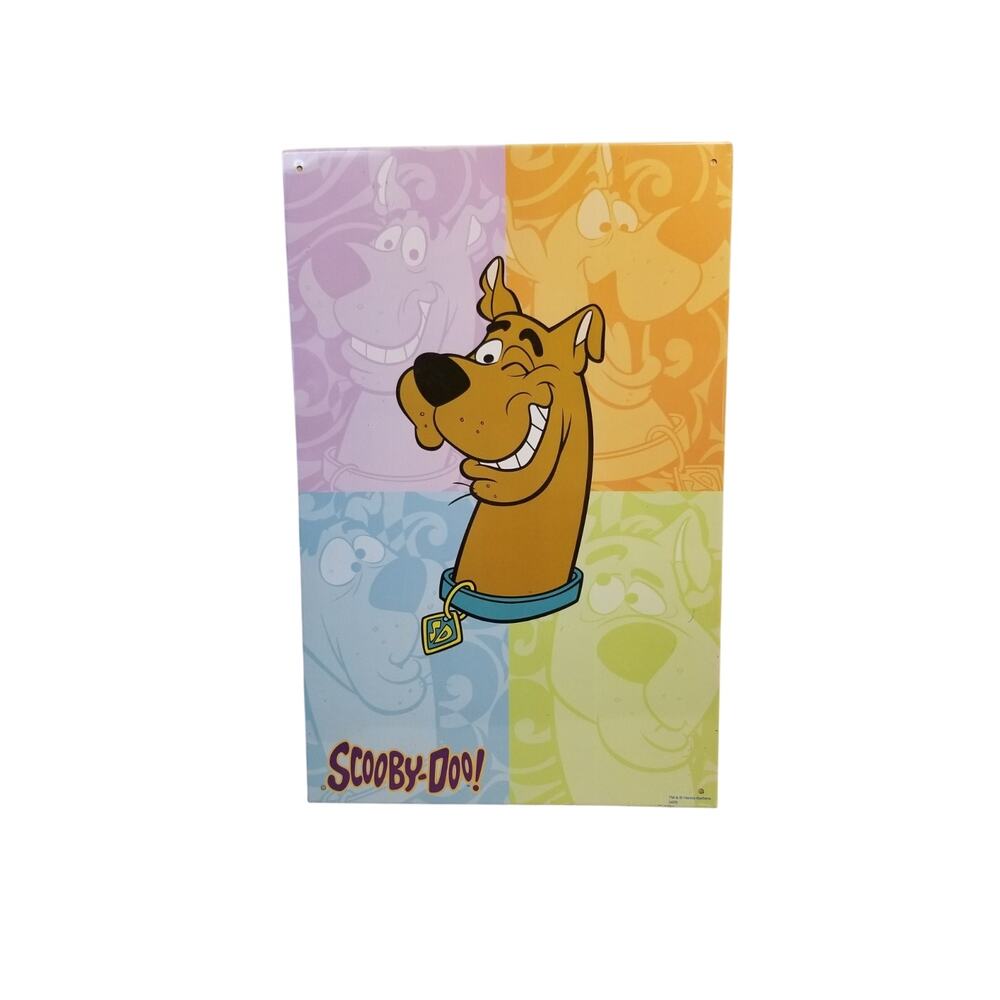 2003 Scooby-Doo Tin Sign Poster Decor The Tin Box Company Hanna-Barbera